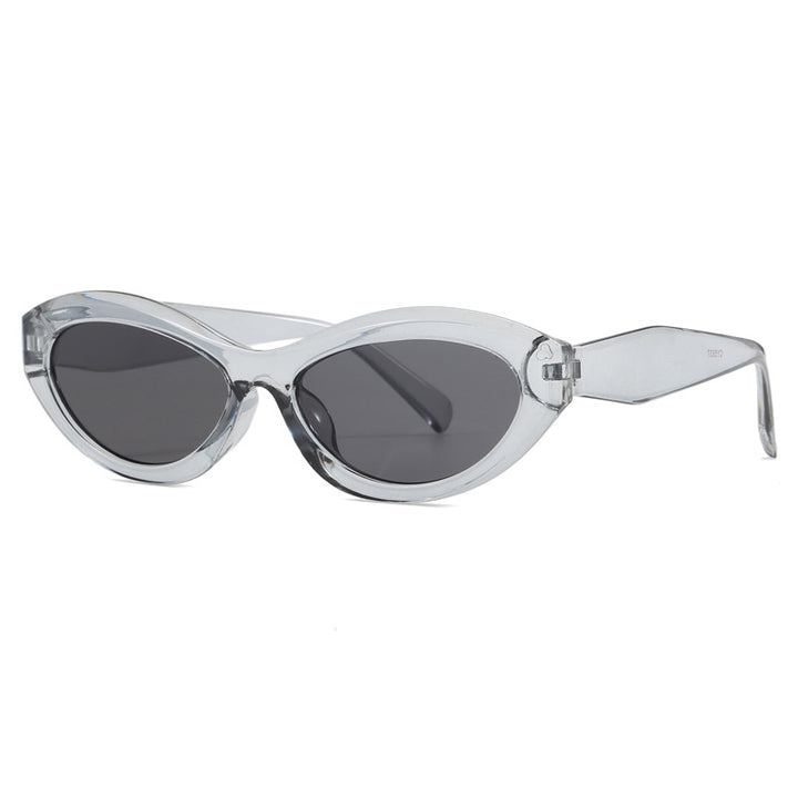 Dame cat-eye solbriller med bred ramme og UV-beskyttelse Luvikno