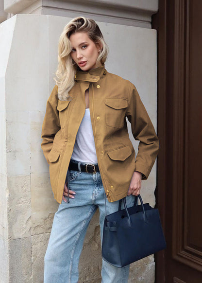 Luvik | Chic - Korkeakauluksinen Cargo-takki