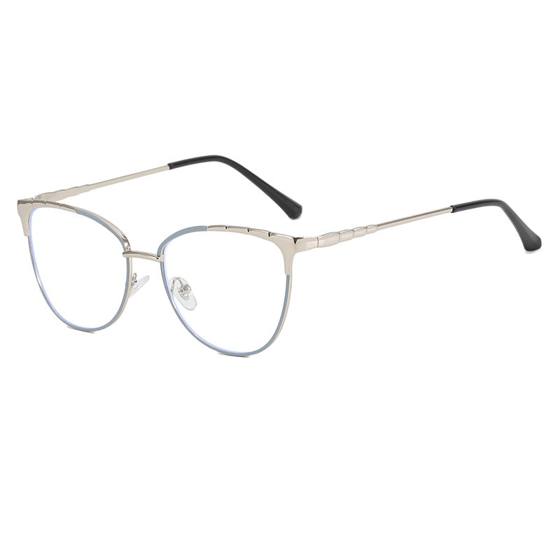 Dame Cat-Eye briller med fine metallakenter Luvikno
