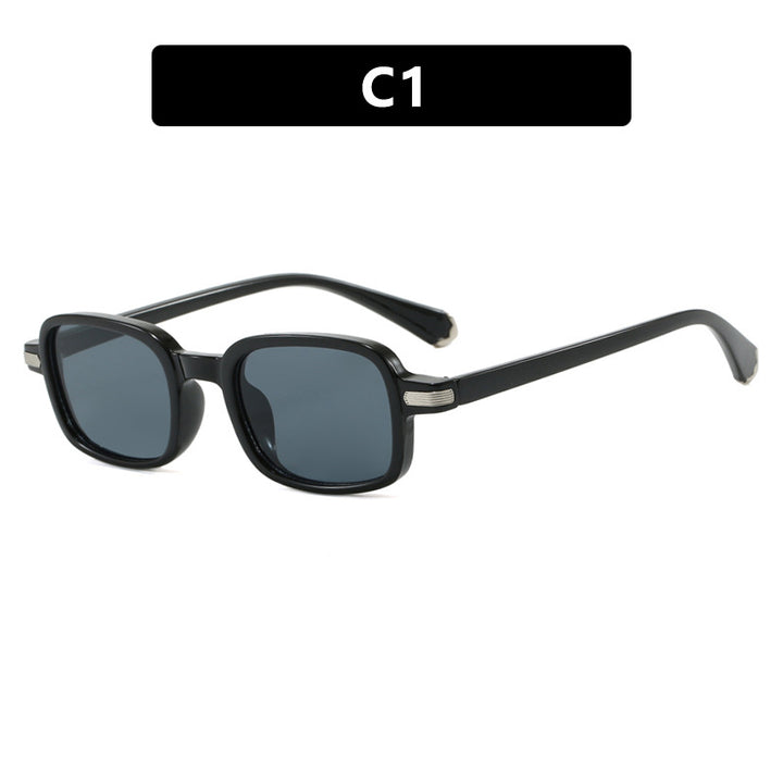 Dame moteriktig kvadratisk solbrille i trendy skilpadde-design Luvikno