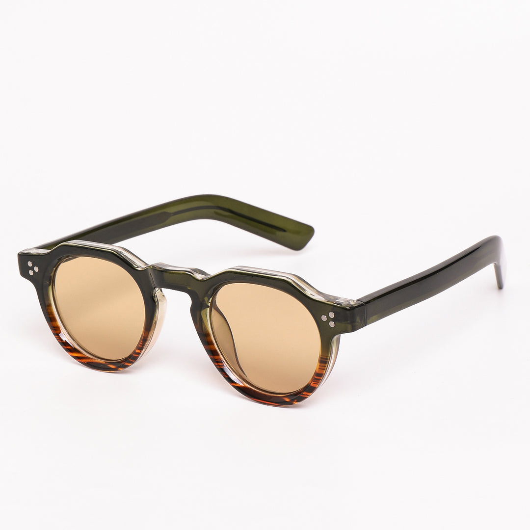 Dame solbrille i unikt sekstagsdesign med polariserte linser Luvikno