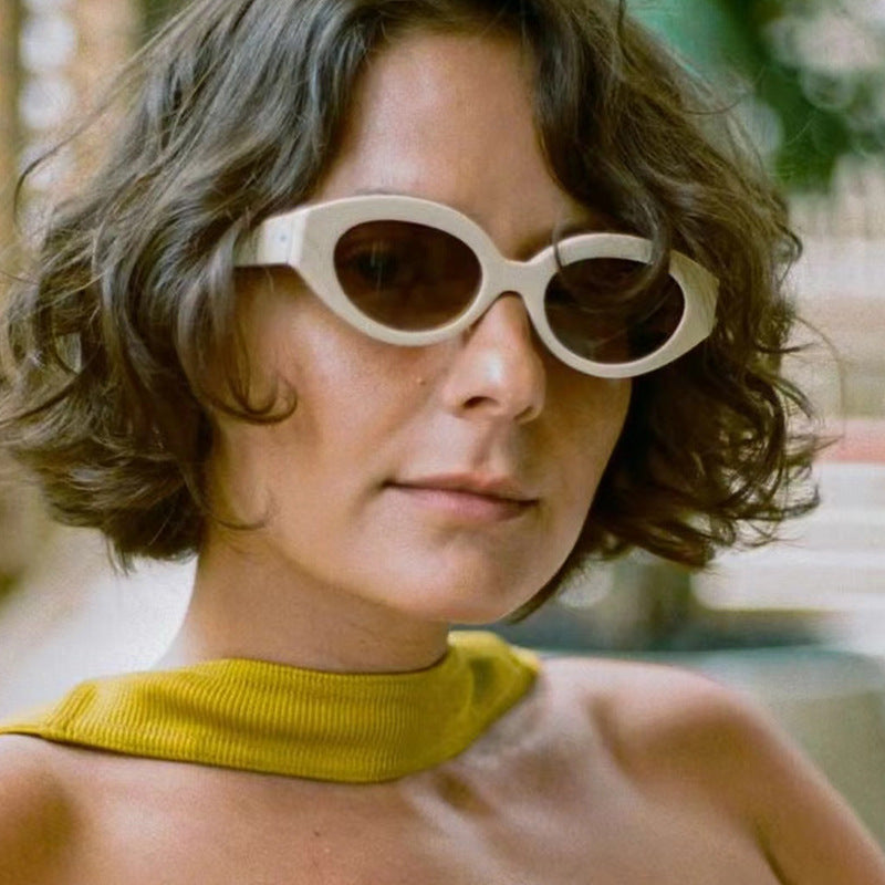Dame kreativ solbrille i elegant retro-stil Luvikno