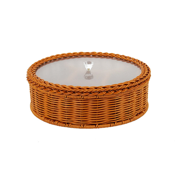 Damene Elegant Fruktskål med Klart Glasslok Luvikno