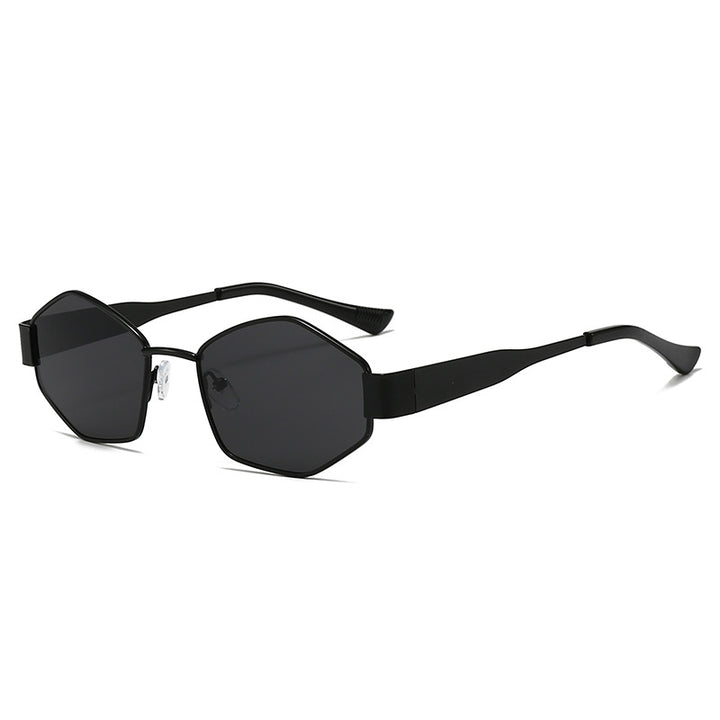 Dame moteriktig solbrille i elegant sekskant-design Luvikno