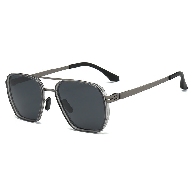 Damer moderne oversized firkantet solbrille Luvikno