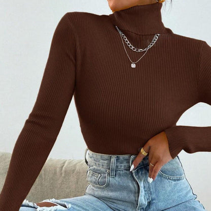 Luvik | Naisten elegantti pooloneule hienolla ribbikudoksella