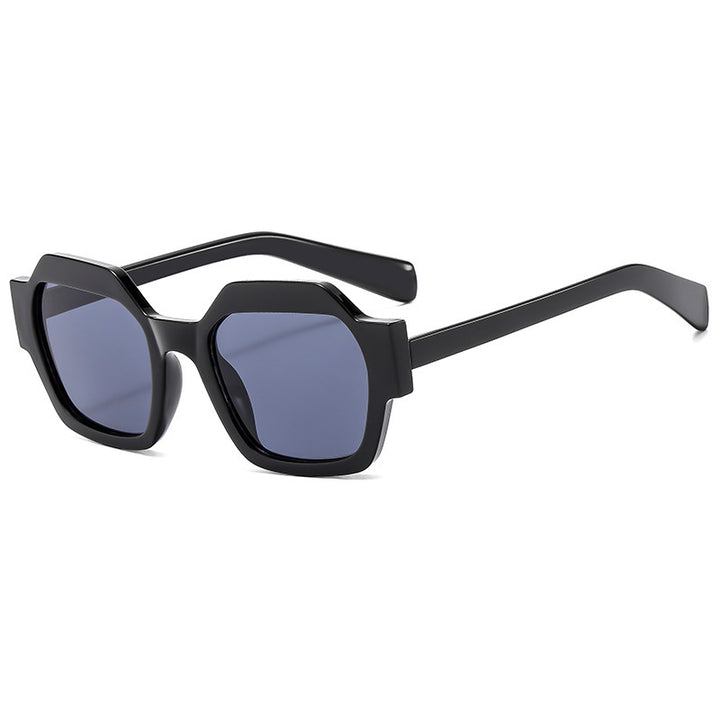 Damer geometrisk solbrille med moderne ramme og UV-beskyttelse Luvikno
