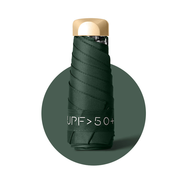Kvinne UV-beskyttende sammenleggbar paraply med innovativt design Luvikno