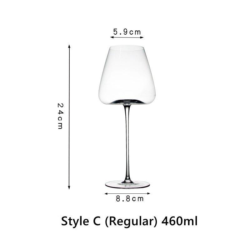 Krystallglass Rød Stilk Burgunder Glass | Luvikno