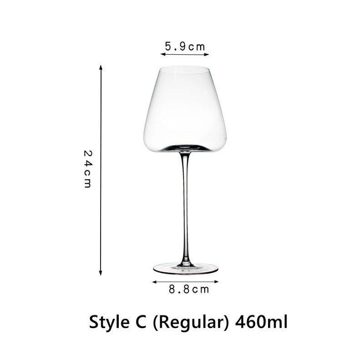 Krystallglass Rød Stilk Burgunder Glass | Luvikno
