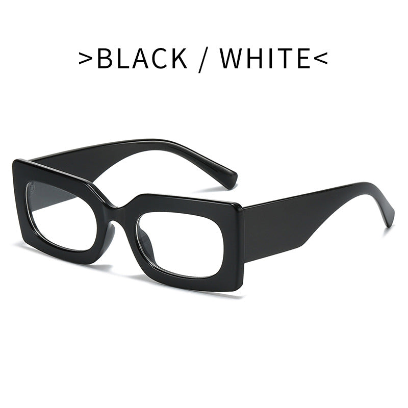 Dame Fashion-solbrille i moderne firkantet design Luvikno
