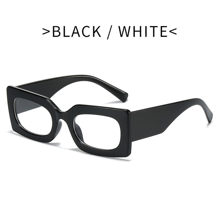 Dame Fashion-solbrille i moderne firkantet design Luvikno