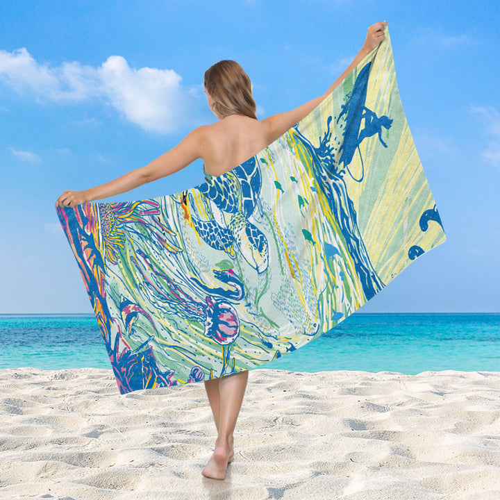 Women's beach towel by Luvikno