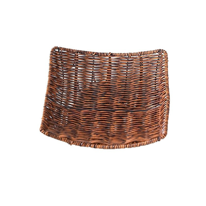 Unisex Elegant Rattan Serveringsfat Luvikno