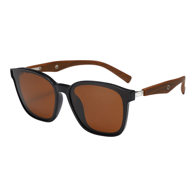 Dame stilige oversized solbriller med treakenter Luvikno