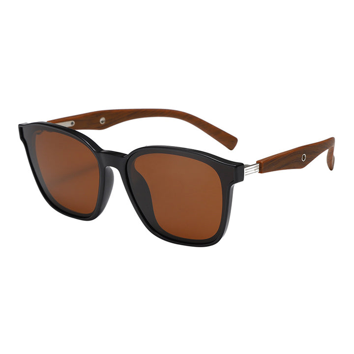 Dame stilige oversized solbriller med treakenter Luvikno
