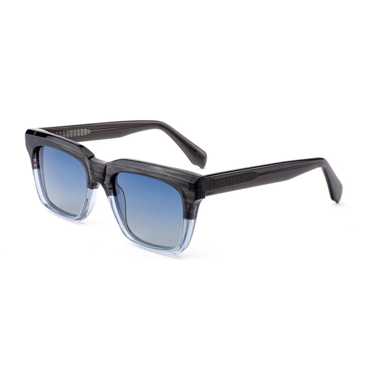 Dame moteriktig solbrille i elegant rektangulært design med robust ramme og UV-beskyttelse Luvikno