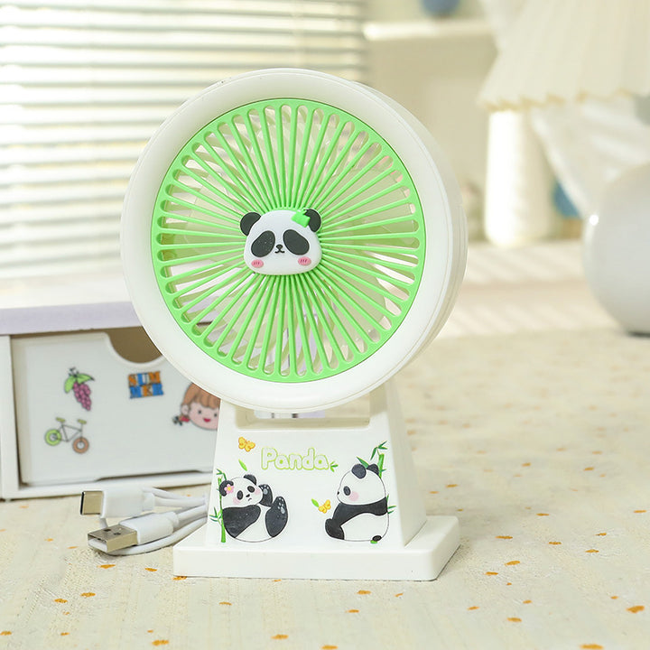 Dame Bærbar Minivifte med søtt Panda-design Luvikno