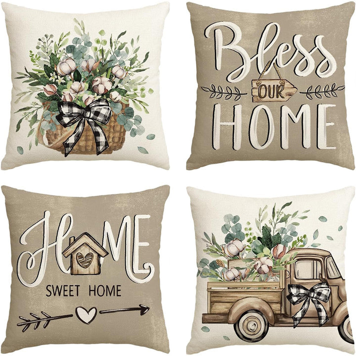 Women’s pillowcases with cheerful sunflower design Luvikno
