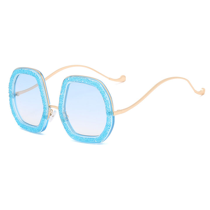 Damer ekstravagant solbrille med glitrende ramme Luvikno