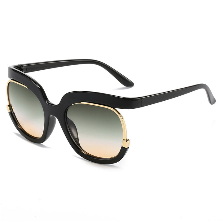 Dame Overdimensjonert Solbrille med elegant Skildpadde-design Luvikno