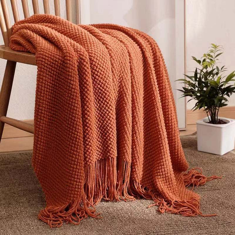 Damer Cozy Vaffel Tekstur Teppet Luvikno