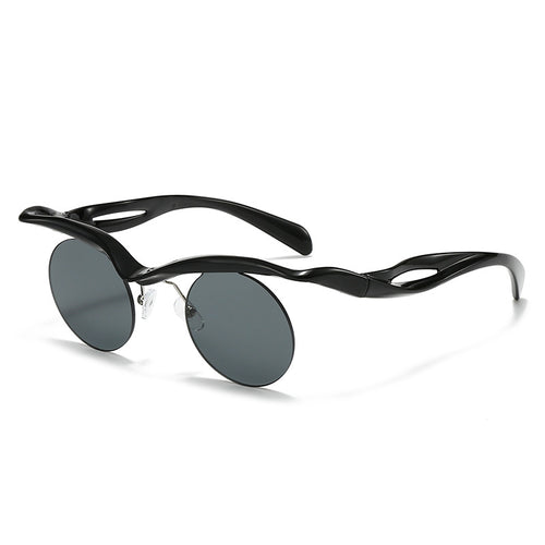 Dame moteriktig solbrille med innovativ ramme Luvikno