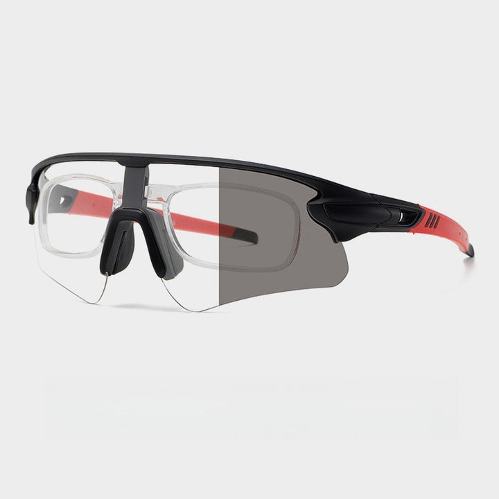 Unisex Sportslig høytytende solbrille med aerodynamisk design og justerbart nesepad Luvikno