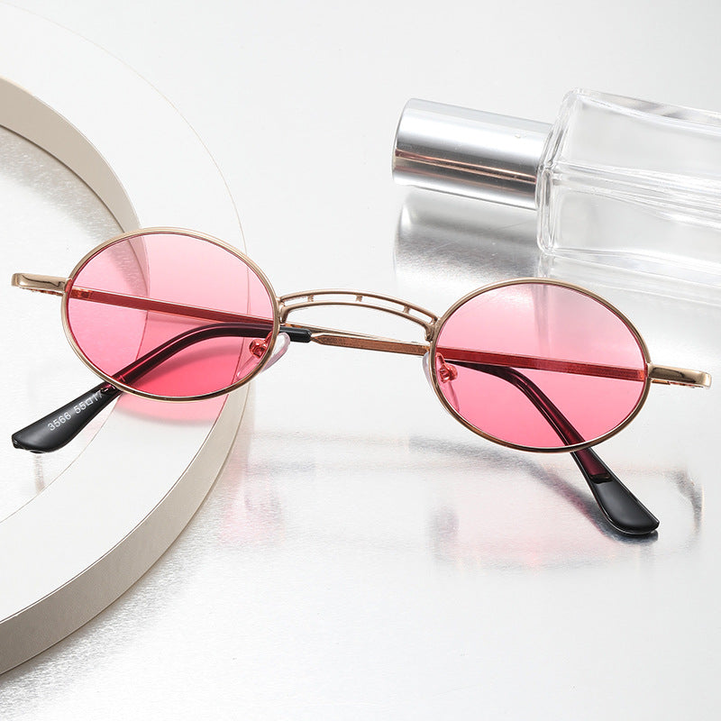 Dame rund fashion solbrille Luvikno