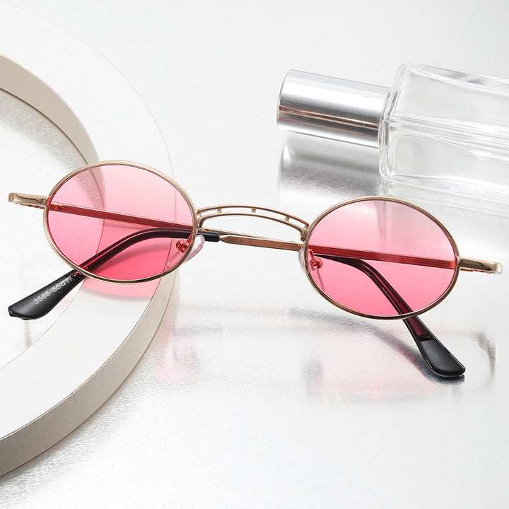 Dame rund fashion solbrille Luvikno