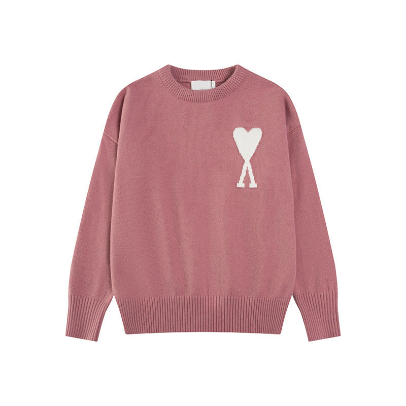 Luvik | Hjerte brodert dame genser