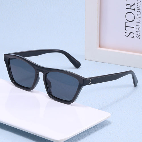 Dame chic solbriller i trendy geometrisk design Luvikno