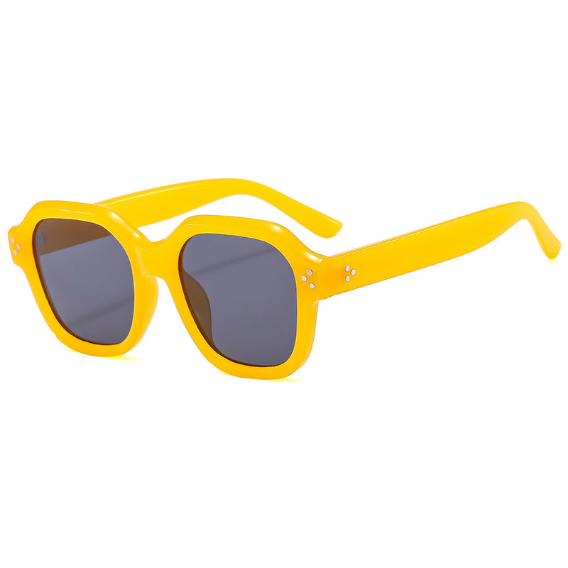 Dame Moderne Retro-solbriller med bred ramme og UV-beskyttelse Luvikno