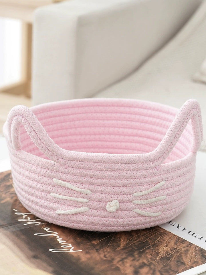 Dame Lekker oppbevaringskurv i kattemotiv Luvikno