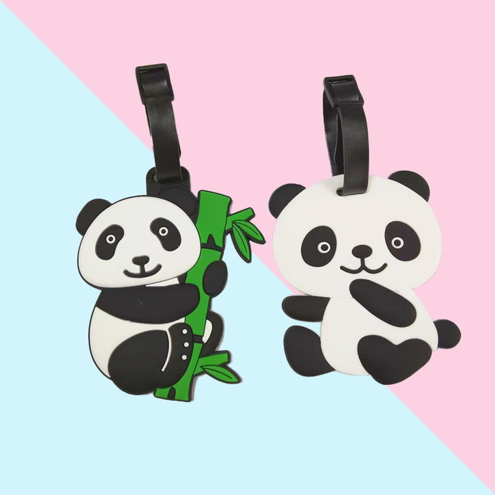 Unisex bagasjelapp i søtt pandadesign Luvikno