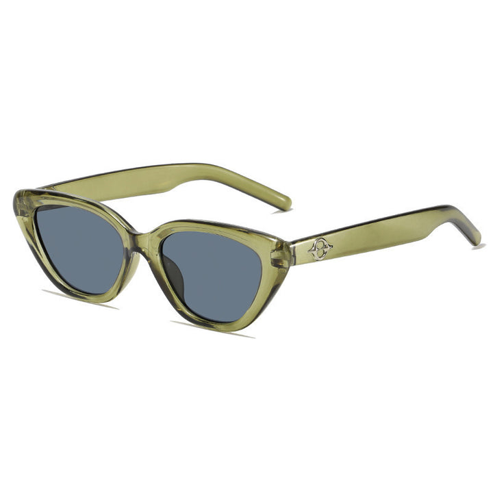 Dame Cat-Eye solbriller med UV-beskyttelse og robust ramme Luvikno