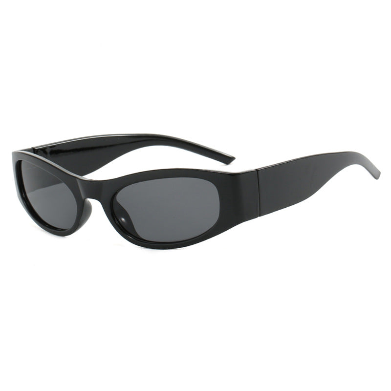 Dame sporty solbriller med bred ramme og UV-beskyttelse Luvikno