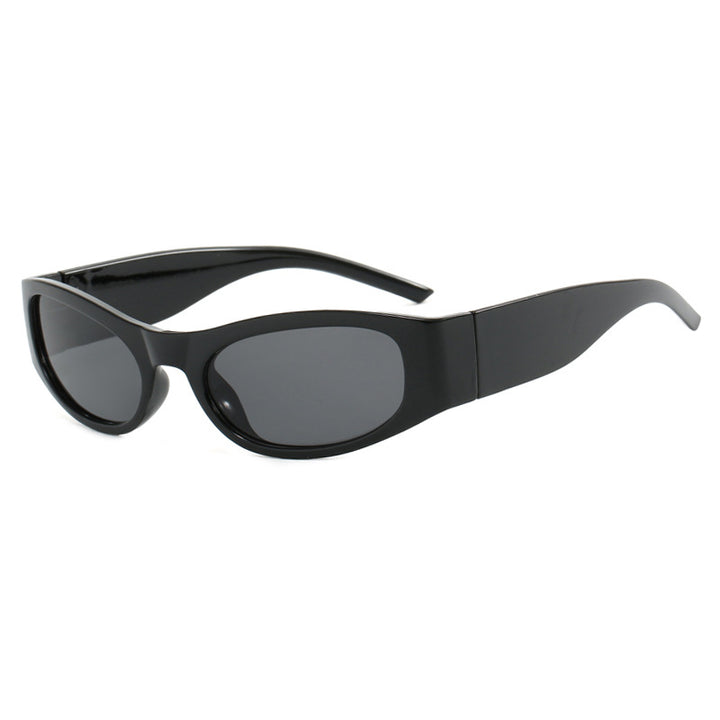 Dame sporty solbriller med bred ramme og UV-beskyttelse Luvikno
