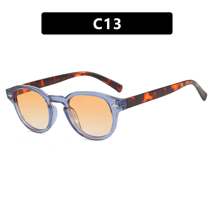 Dame rund solbrille med elegant design og UV-beskyttelse Luvikno