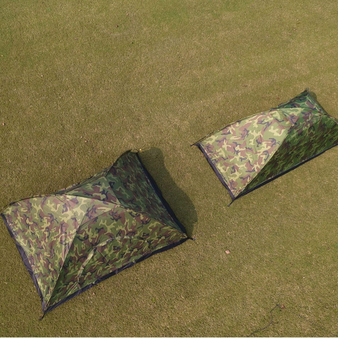 Unisex Bærbart Campingtelt med Kamuflasjemønster Luvikno
