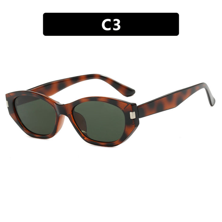 Dame moteklær Cat-Eye solbriller med elegant, transparent ramme Luvikno