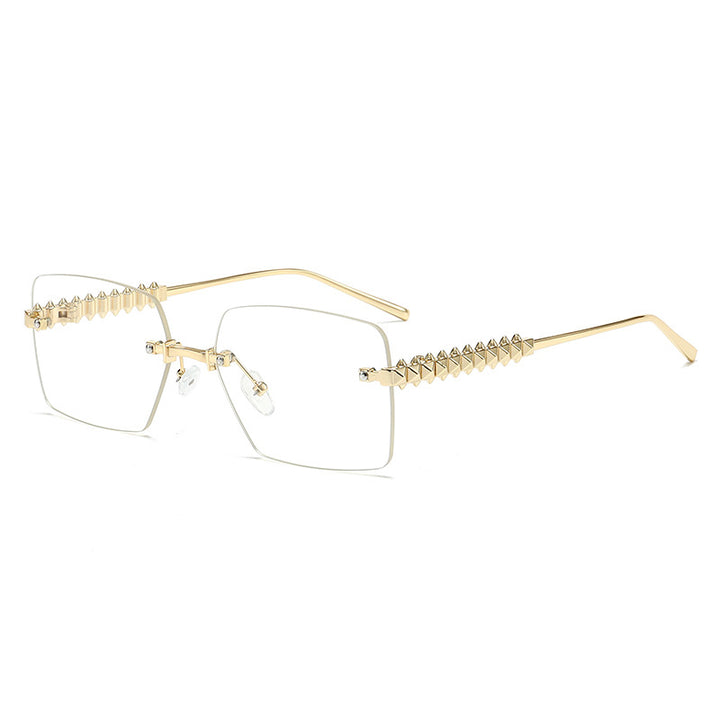 Dame ekstravagant firkantet brille Luvikno