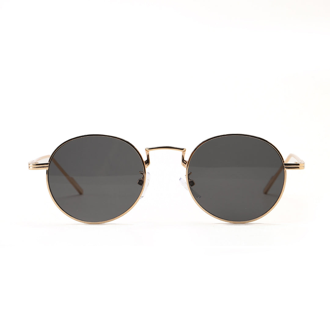Dame rund modisk solbrille med elegant design Luvikno