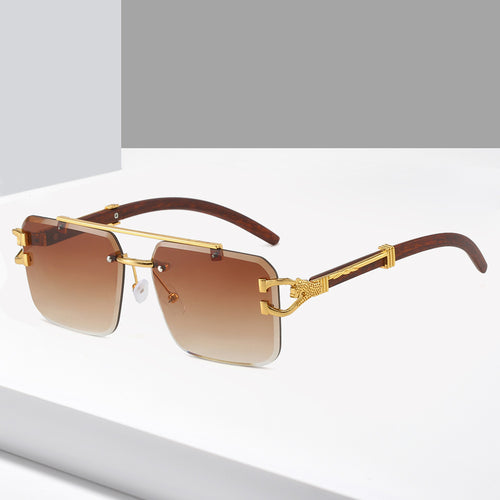 Dame eksklusiv designer-solbrille med luksuriøse detaljer Luvikno