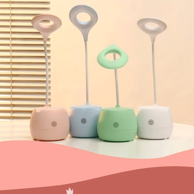 Dame LED skrivebordslampe med fleksibel arm Luvikno