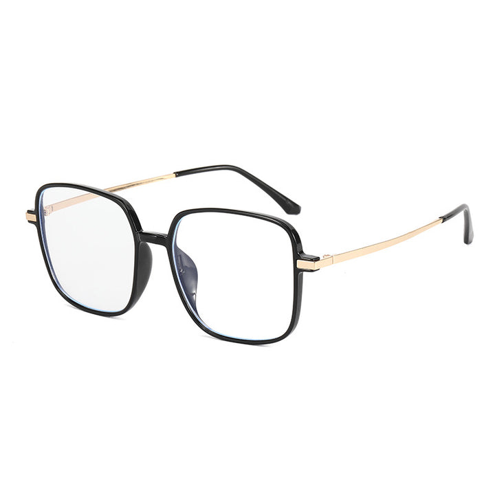 Dame kvadratisk designbrille med filigran metallramme Luvikno