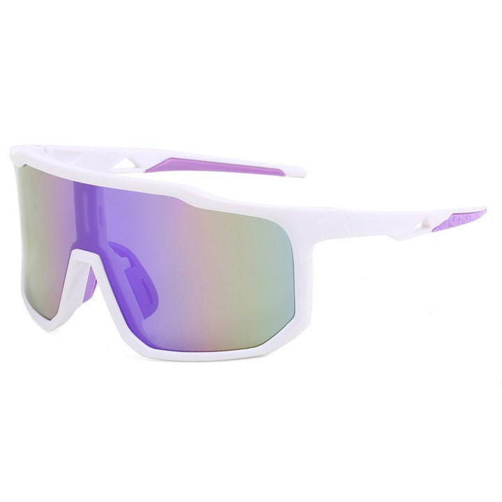 Damer sportslige racing solbriller med bredt synsfelt og moderne speilglass Luvikno