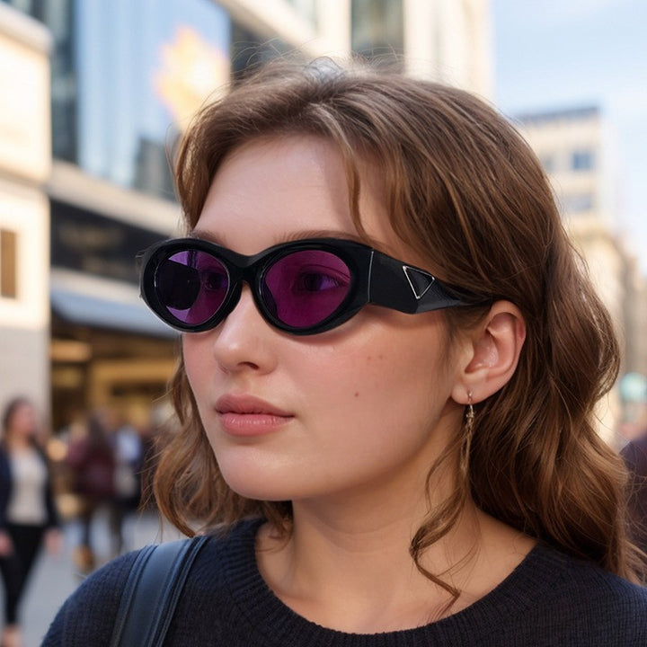 Dame mote kattøyne solbrille Luvikno