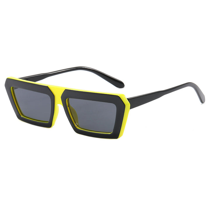 Dame fashion solbrille med markant firkantet ramme og polarisert glass Luvikno
