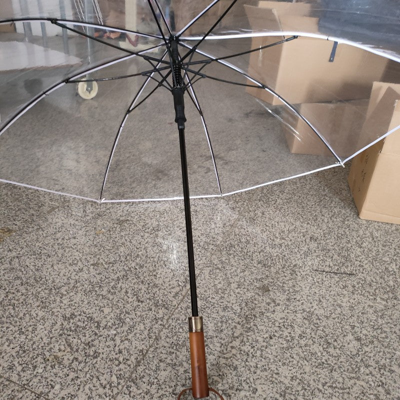 Damer Transparent Paraply med Ergonomisk Håndtak Luvikno